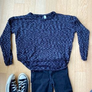 Divided H&M Marled Black and White Sweater